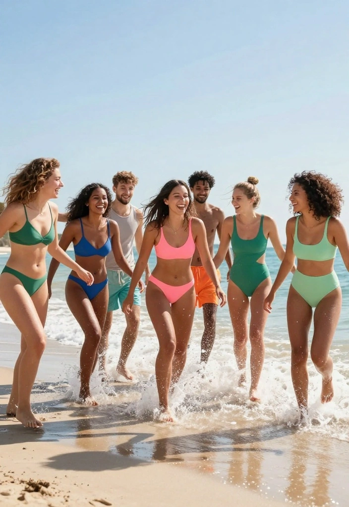 12 Bachelorette Beach Party Ideas for Sunny Fun and Coastal Celebration Vibes - 5. Eco-Conscious Swimwear 1