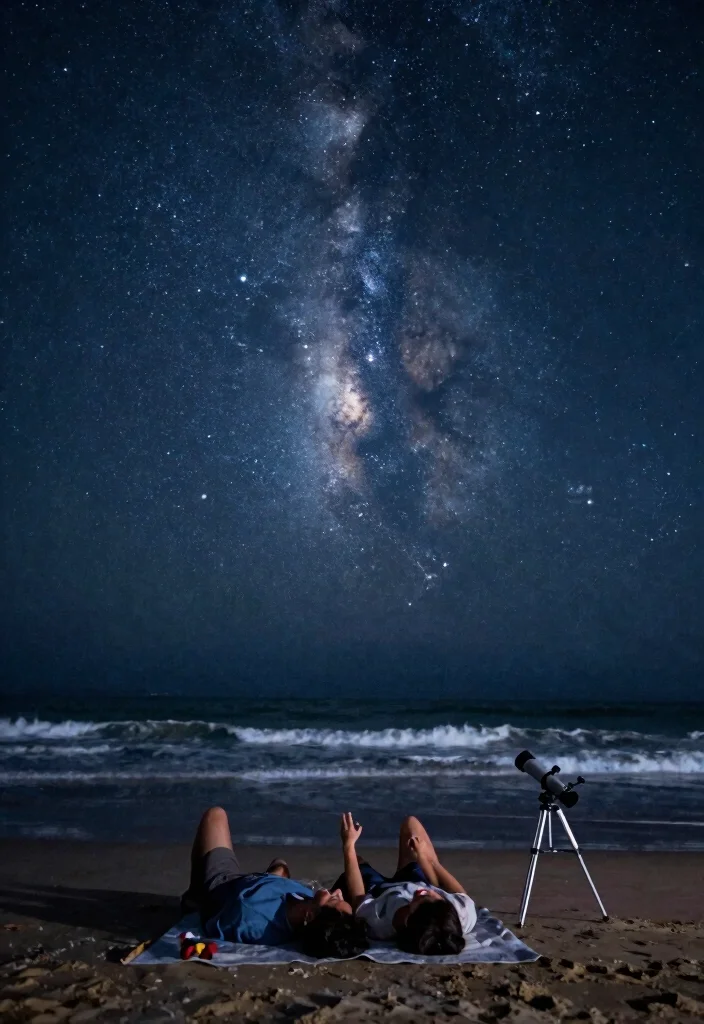 12 Beach Proposal Ideas for Romantic Scenic and Coastal Moments - 12. Starry Night Proposal 1