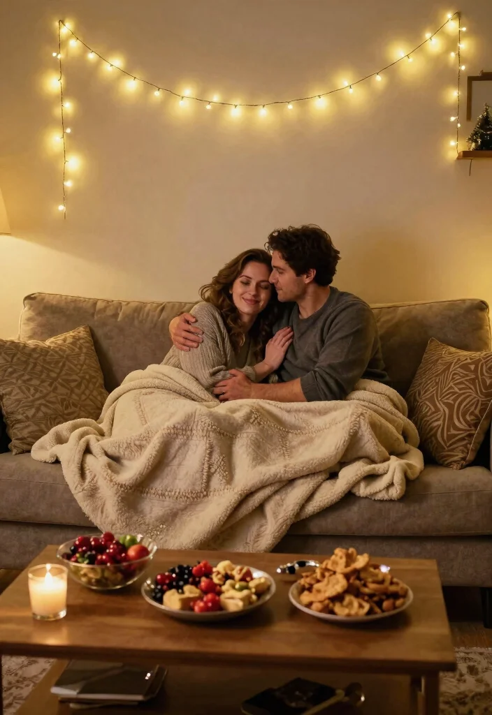 12 Christmas Proposal Ideas for Magical Festive and Heartwarming Moments - 12. Holiday Movie Night Proposal 1