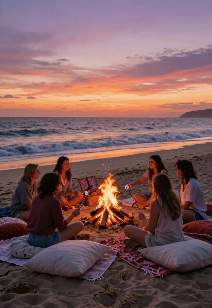 12 Elopement Party Ideas for Intimate Sweet and Post Wedding Gatherings 2 12 Elopement Party Ideas for Intimate Sweet and Post Wedding Gatherings - 2. Beach Bonfire Celebration 1