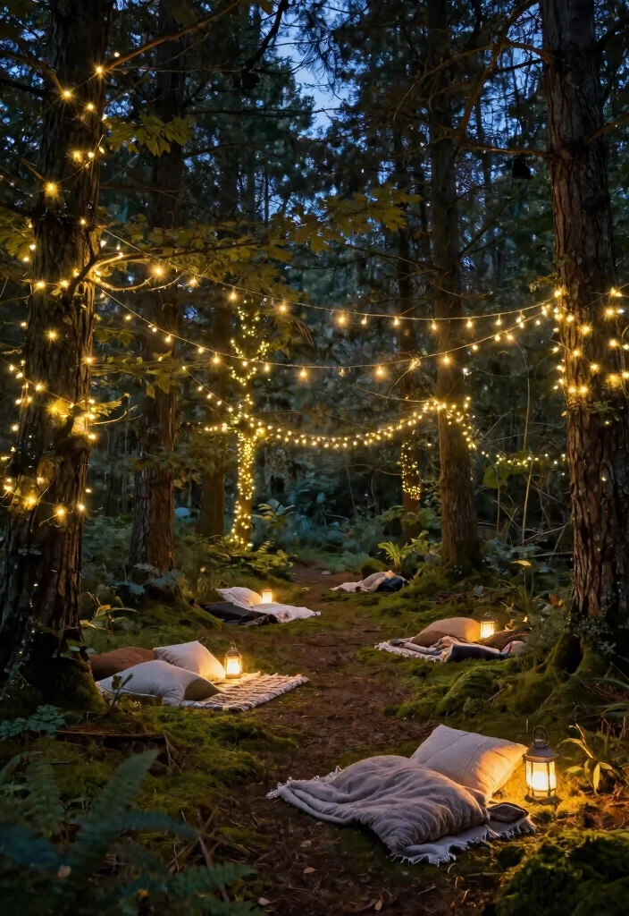 12 Forest Proposal Ideas for Whimsical Natural and Fairytale Romance 2 12 Forest Proposal Ideas for Whimsical Natural and Fairytale Romance - 2. Fairy Light Wonderland 1