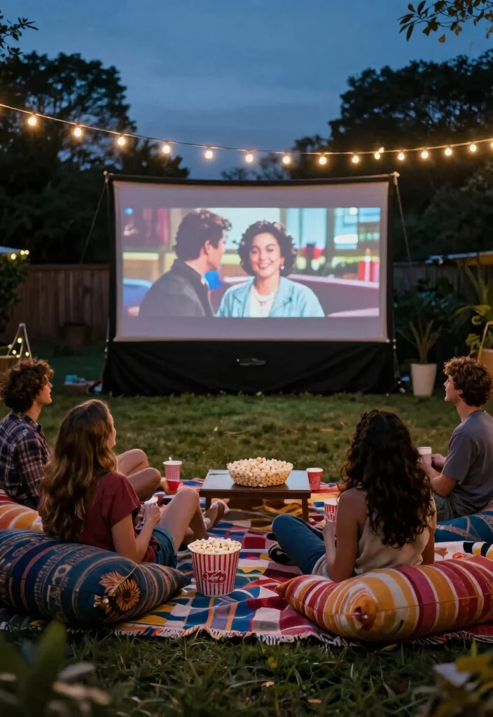 12 Groomsman Proposal Ideas for Fun, Meaningful, and Memorable Moments 8 12 Groomsman Proposal Ideas for Fun, Meaningful, and Memorable Moments - 8. Outdoor Movie Night 1
