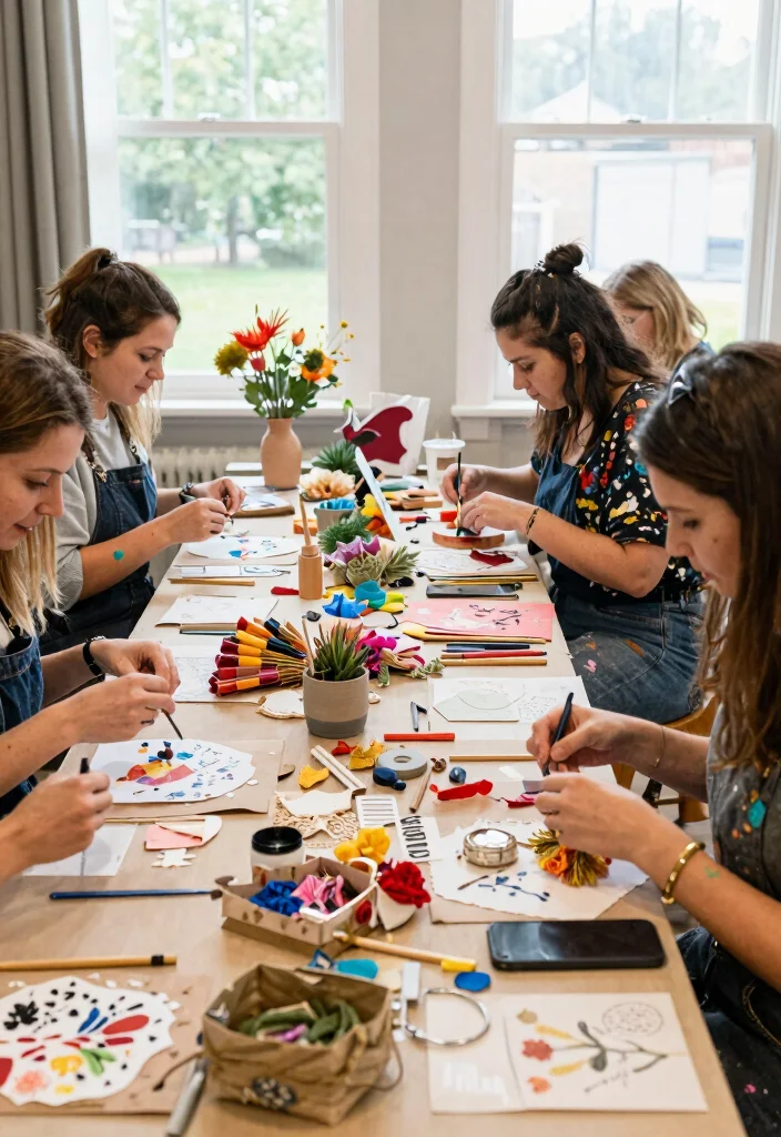 12 Hens Party Ideas for Fun Chic and Easy to Plan Pre Wedding Moments - 4. Eco-Party Crafting Session 1