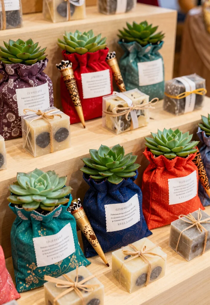 12 Mehendi Party Ideas for Colorful Festive and Cultural Celebrations - 6. Henna-Themed Favors 1