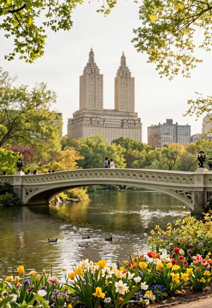 12 NYC Proposal Ideas for Iconic Romantic and City Chic Engagements - 2. Central Park at Bow Bridge 1