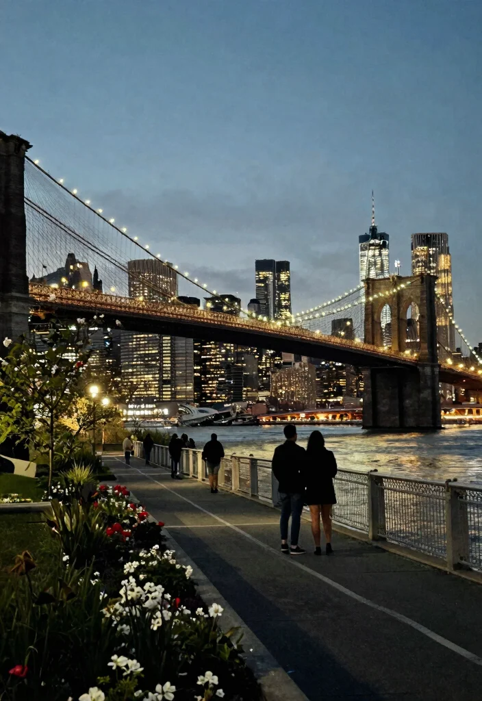 12 NYC Proposal Ideas for Iconic Romantic and City Chic Engagements - 7. Brooklyn Heights Promenade 1