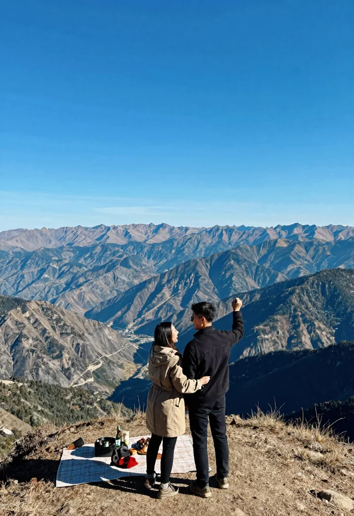 12 Outdoor Proposal Ideas for Natural Beautiful and Picture Perfect Settings - 10. Scenic Mountain Top 1