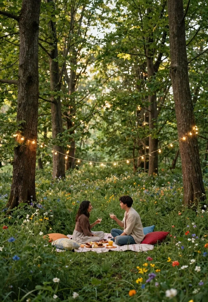 12 Outdoor Proposal Ideas for Natural Beautiful and Picture Perfect Settings - 3. Cozy Forest Retreat 1