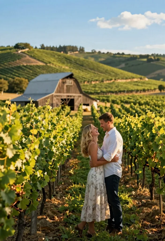 12 Outdoor Proposal Ideas for Natural Beautiful and Picture Perfect Settings - 5. Vineyard Bliss 1