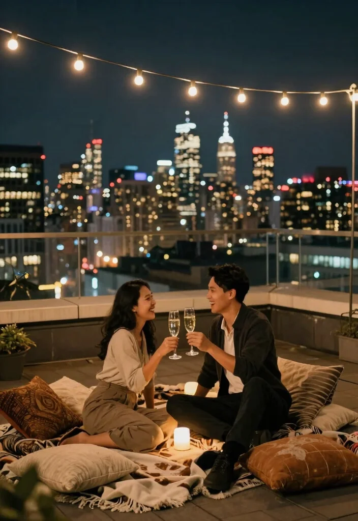 12 Outdoor Proposal Ideas for Natural Beautiful and Picture Perfect Settings - 6. Rooftop Romance 1