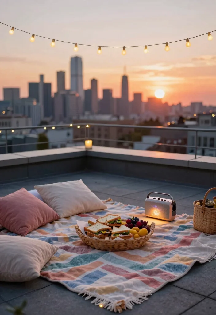 12 Rooftop Proposal Ideas for Stunning Views and Modern Romance - 1. City Skyline Picnics 1