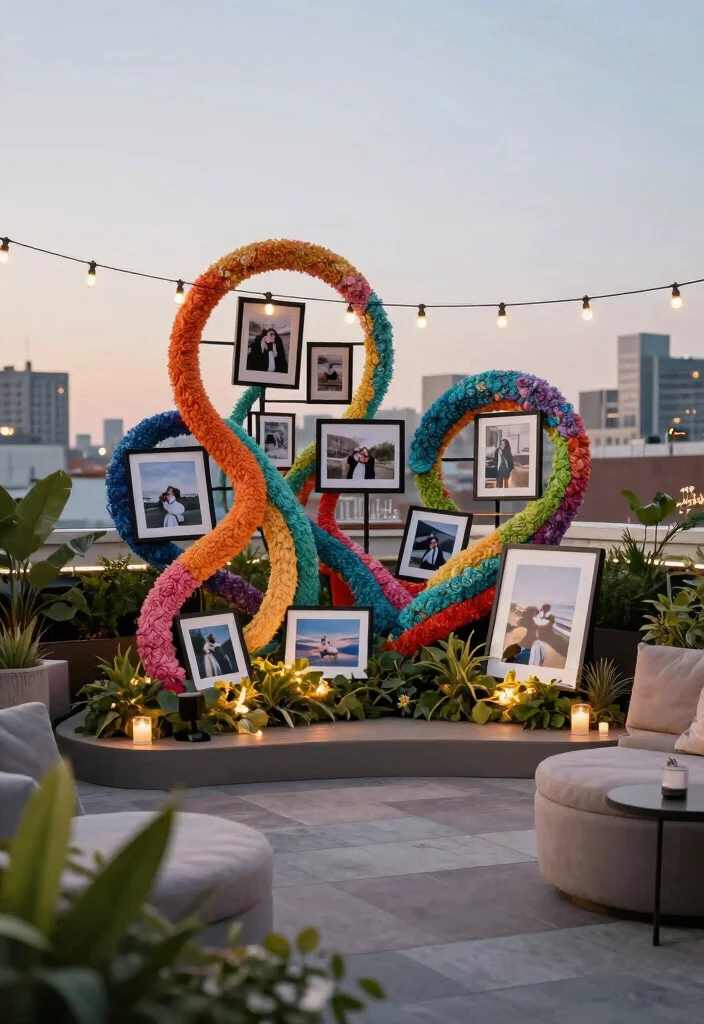12 Rooftop Proposal Ideas for Stunning Views and Modern Romance - 8. Rooftop Art Installation Proposal 1