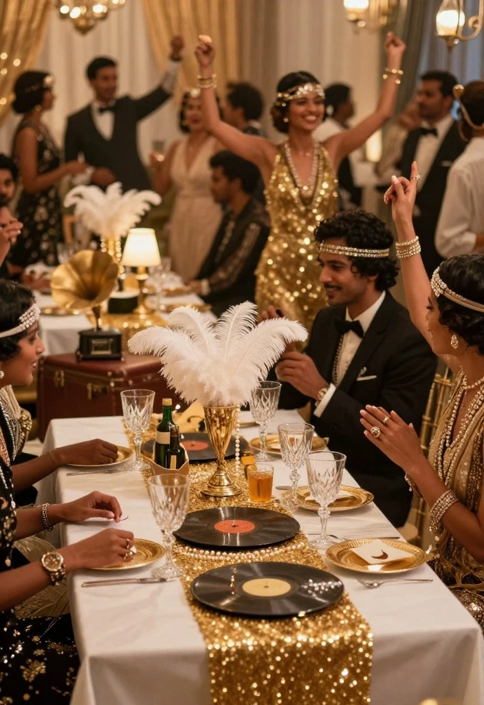 12 Stylish, Memorable, and Timeless 40th Anniversary Party Ideas - 1. A Vintage Glam Soirée 1