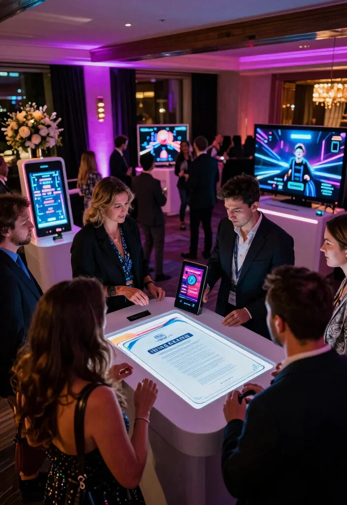 12 Stylish, Memorable, and Timeless 40th Anniversary Party Ideas - 11. A Tech-Infused Celebration 1