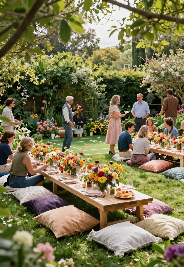 12 Stylish, Memorable, and Timeless 40th Anniversary Party Ideas - 2. A Garden Paradise 1