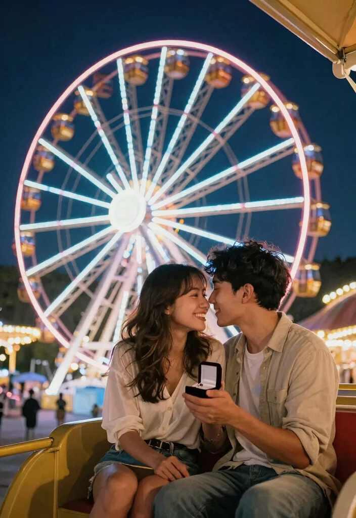 12 Valentine's Proposal Ideas for Romantic Sweet and Love Filled Surprises - 11. A Romantic Ride on a Ferris Wheel 1