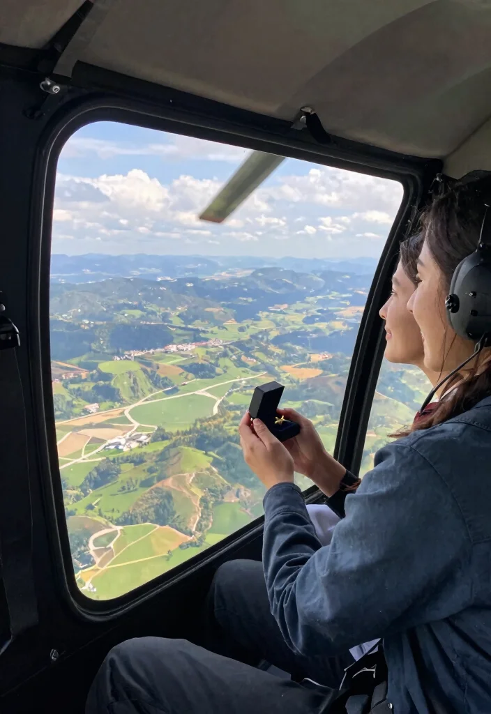 12 Valentine's Proposal Ideas for Romantic Sweet and Love Filled Surprises - 12. Adventure in a Helicopter 1