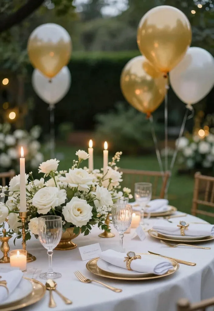 14 50th Anniversary Party Ideas for Elegant Meaningful Golden Celebrations 1 14 50th Anniversary Party Ideas for Elegant Meaningful Golden Celebrations - 1. Elegant Golden-Themed Decor 1