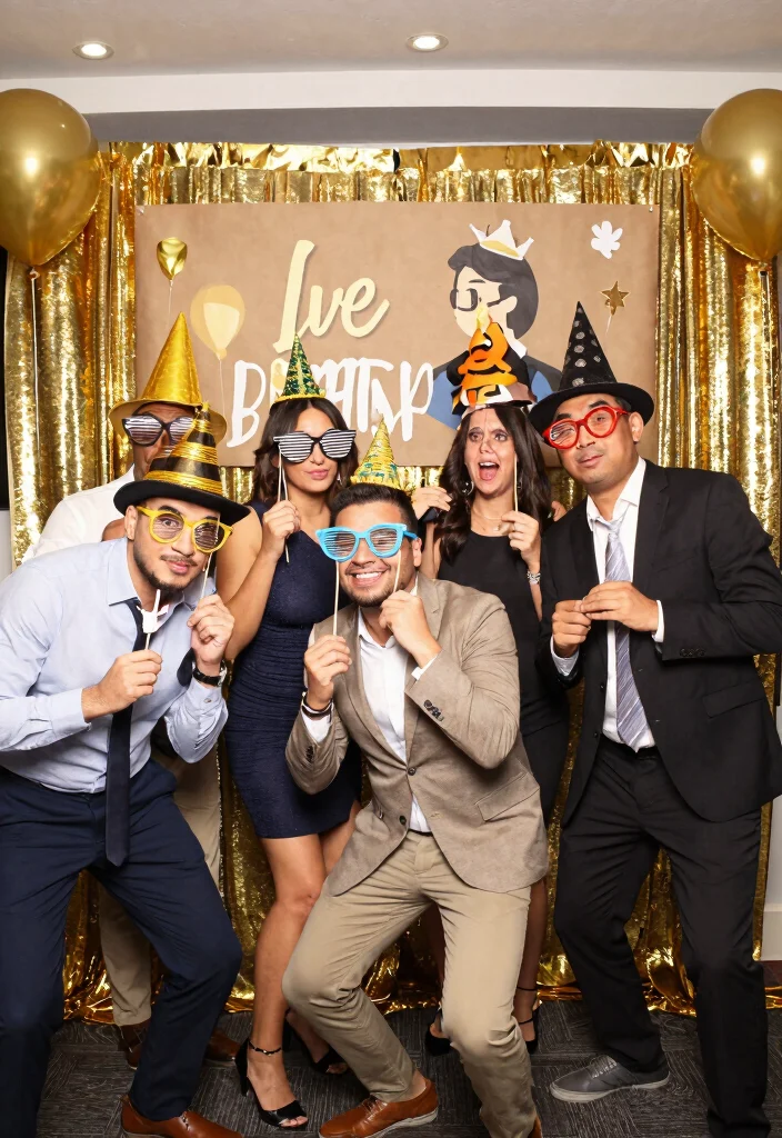 14 50th Anniversary Party Ideas for Elegant Meaningful Golden Celebrations 10 14 50th Anniversary Party Ideas for Elegant Meaningful Golden Celebrations - 10. A Golden Photo Booth 1