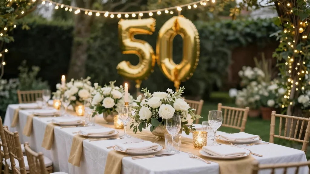 14 50th Anniversary Party Ideas for Elegant Meaningful Golden Celebrations