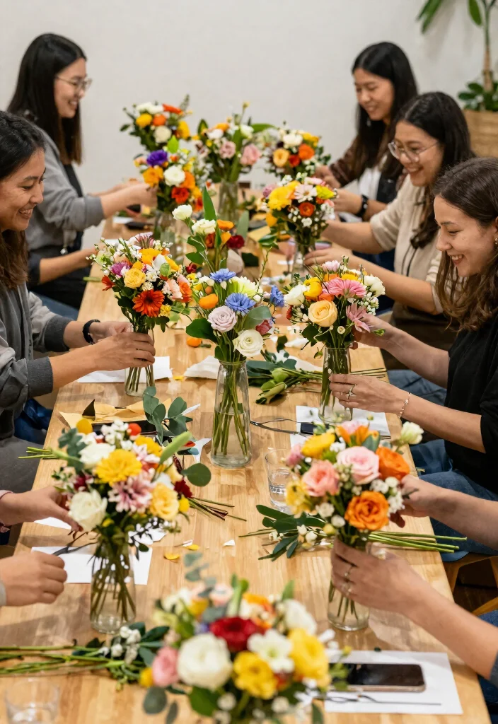 14 Affordable Bachelorette Party Ideas for Fun, Stylish, and Budget-Friendly Plans - 13. Flower Arranging Workshop 1