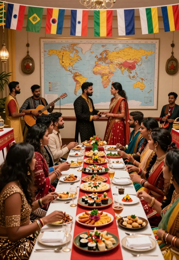 14 Anniversary Party Ideas for Elegant, Memorable, and Heartfelt Gatherings 4 14 Anniversary Party Ideas for Elegant, Memorable, and Heartfelt Gatherings - 4. Around the World Theme 1