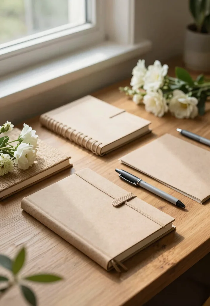 14 Bridesmaid Proposal Ideas for Sweet Thoughtful and Stylish Surprises - 13. Eco-Friendly Journals 1