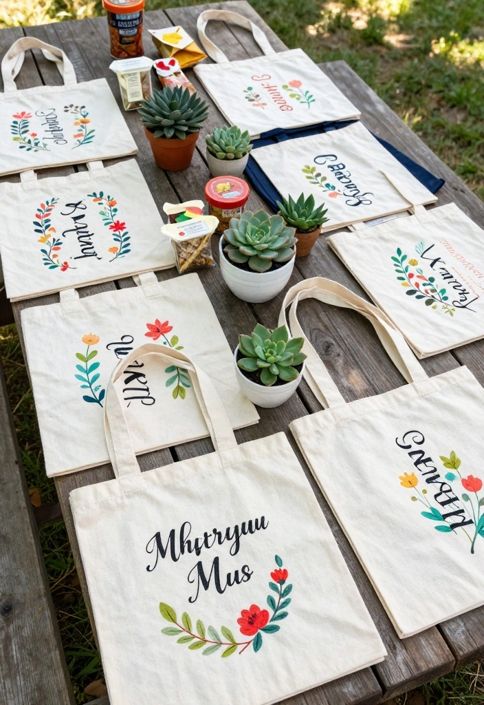 14 Bridesmaid Proposal Ideas for Sweet Thoughtful and Stylish Surprises - 4. Personalized Tote Bags 1