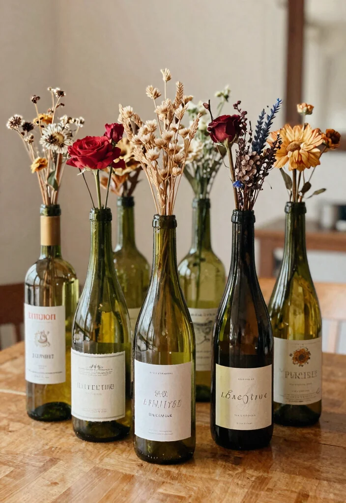 14 Bridesmaid Proposal Ideas for Sweet Thoughtful and Stylish Surprises - 8. Upcycled Wine Bottles 1