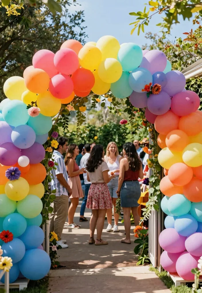14 Engagement Party Decoration Ideas for Chic, Romantic, and Photo-Ready Events - 1. Biodegradable Balloon Arches 1