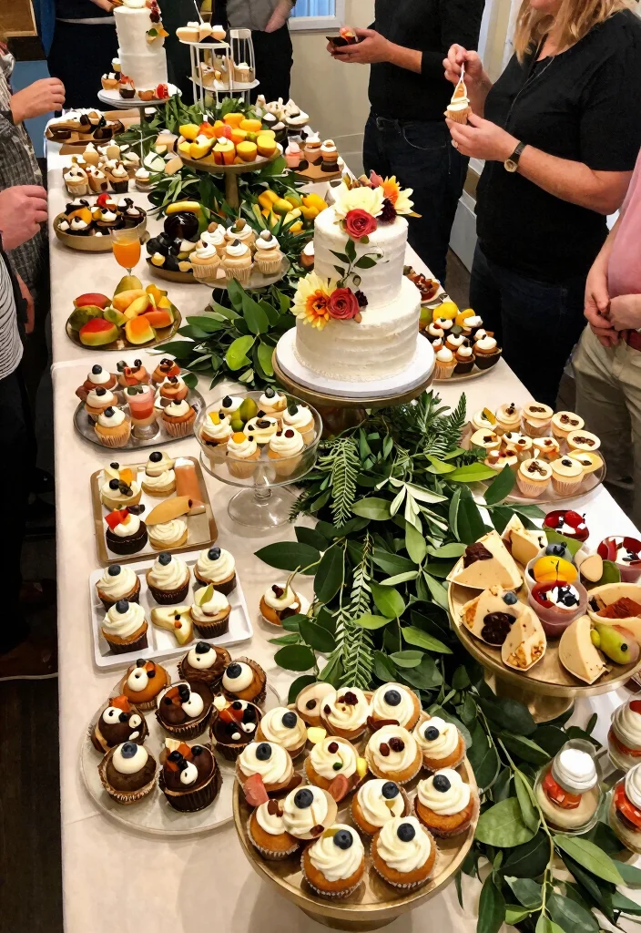 14 Engagement Party Decoration Ideas for Chic, Romantic, and Photo-Ready Events - 11. Themed Dessert Table 1