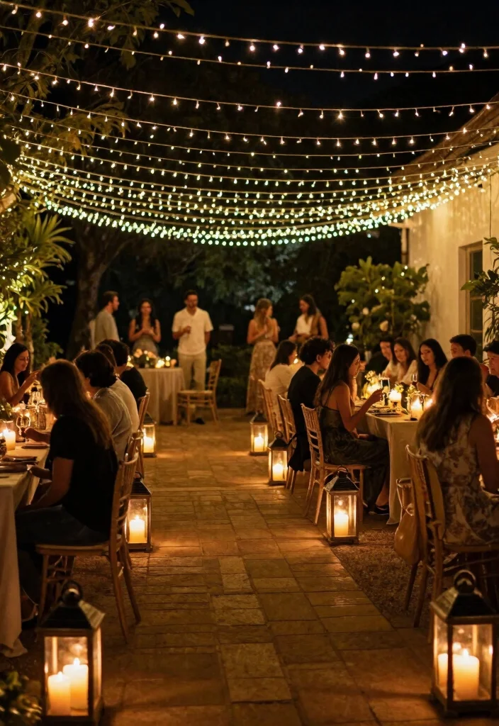 14 Engagement Party Decoration Ideas for Chic, Romantic, and Photo-Ready Events - 12. Sustainable Lighting Options 1