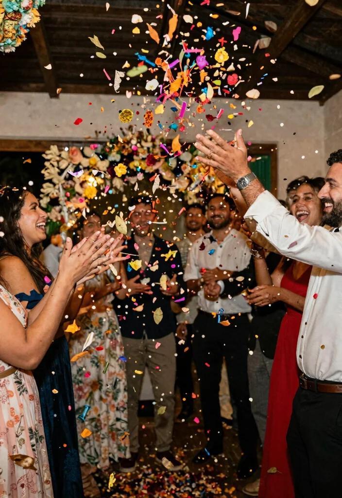 14 Engagement Party Decoration Ideas for Chic, Romantic, and Photo-Ready Events - 14. Eco-Friendly Confetti 1