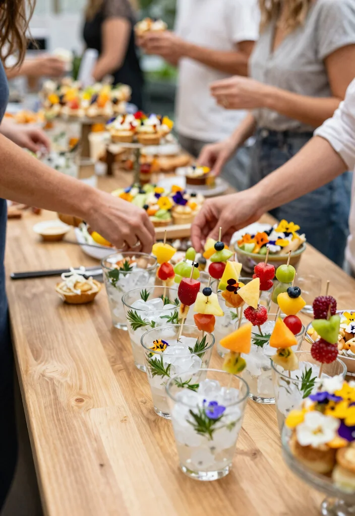 14 Engagement Party Decoration Ideas for Chic, Romantic, and Photo-Ready Events - 9. Edible Decorations 1