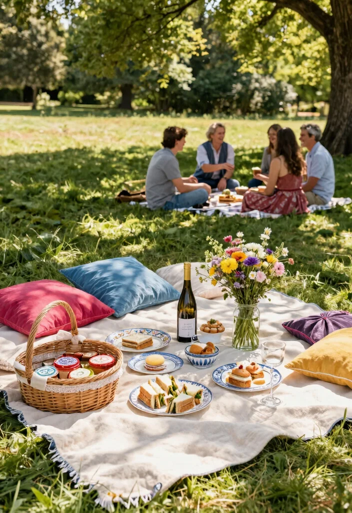 16 Engagement Party Ideas for Stylish Fun and Easy Celebrations - 2. Vintage Picnic Celebration 1