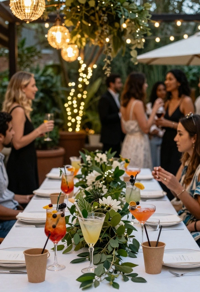 16 Engagement Party Ideas for Stylish Fun and Easy Celebrations - 3. Eco-Conscious Cocktail Party 1