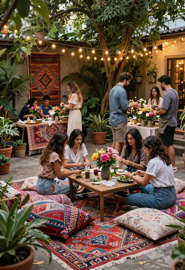 16 Engagement Party Ideas for Stylish Fun and Easy Celebrations - 9. Bohemian Backyard Bash 1
